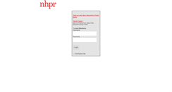 Desktop Screenshot of nhpr.convio.net