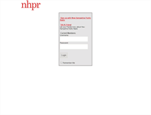 Tablet Screenshot of nhpr.convio.net