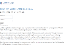 Tablet Screenshot of lambda.convio.net