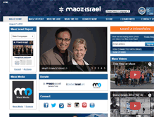 Tablet Screenshot of maoz.convio.net