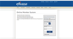 Desktop Screenshot of cfi.convio.net