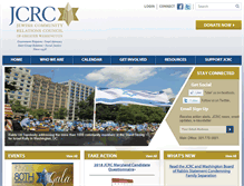 Tablet Screenshot of jcrc.convio.net